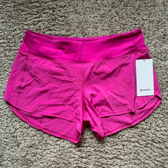 Lululemon Speed Up Mid-Rise Short 4" Sonic Pink size 10 - Picture 1 of 15